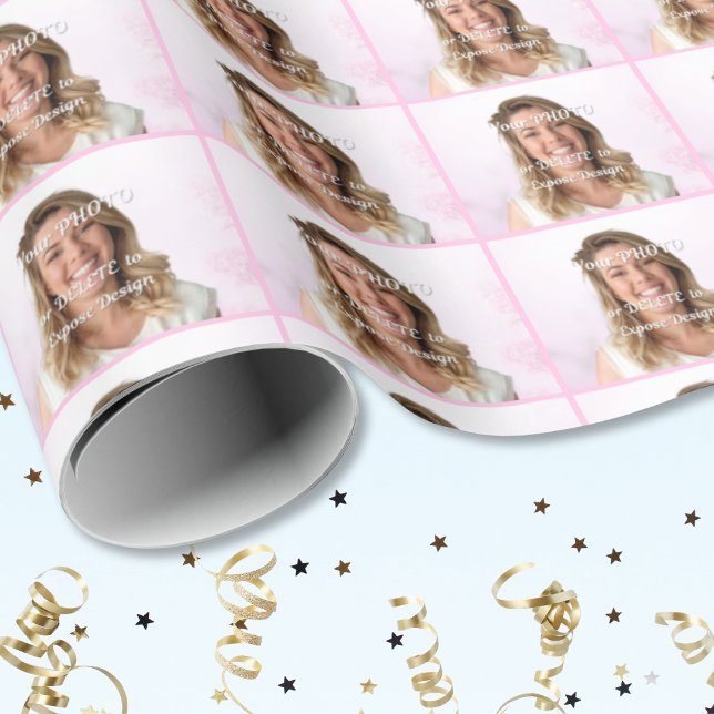 Papel de Embrulho de Presente FOTO. ALTERAR COR do (Photo gift wrapping paper. Gift wrapping paper roll. Picture gift wrapping paper. Personalized Wrap.)
