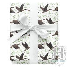 Papel de embrulho de presente Gansos do Canadá