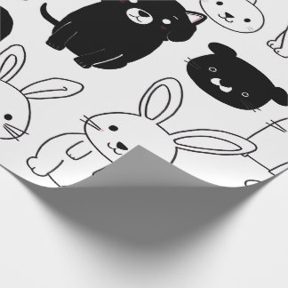 Papel de embrulho de presente Gato Preto 