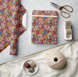 Papel de embrulho de presente Jardim de Primavera