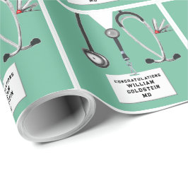Papel de embrulho de presente para médico