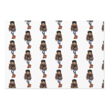 Papel de embrulho de roupa Sasha Bratz x Dolls Kil