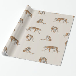 papel de embrulho de safari de tigre selvagem