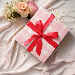 Papel de embrulho de São Valentim com Corações Xad