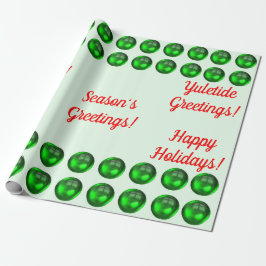 Papel de embrulho de saudações da temporada
