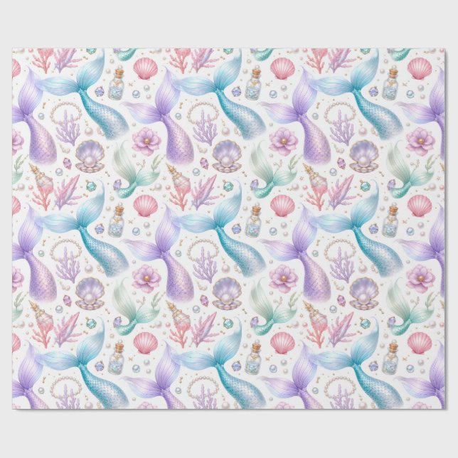 Papel de embrulho de sereia (Aberto)