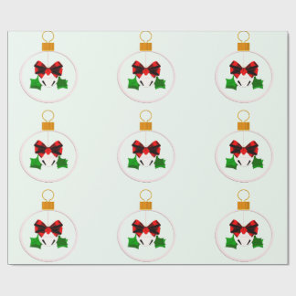 Papel de Embrulho de Sino de Natal Bulbo de Natal