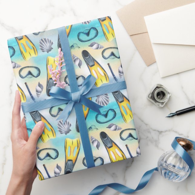 Papel de embrulho de snorkeling, papel de presente (Presentear)