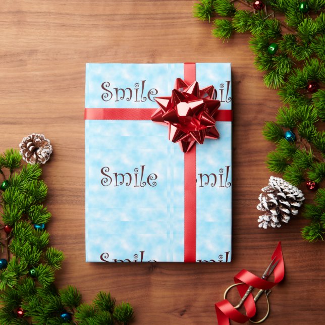 Papel de embrulho de sorriso (Presente de Natal)