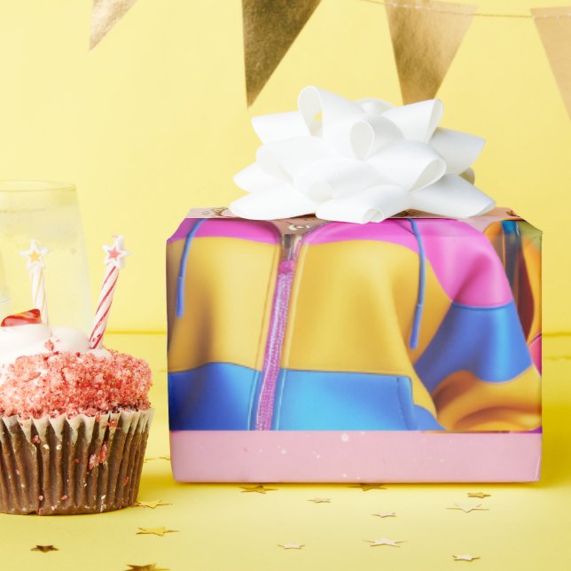 papel de embrulho de três bonecas (Festa de aniversário)