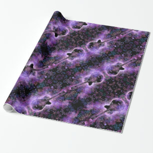 Papel de embrulho de violão clássico