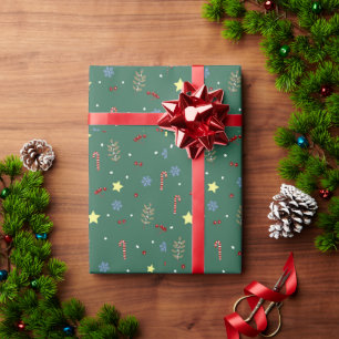 Papel de embrulho decorativo de Natal Ornamento