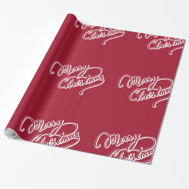 Papel de embrulho decorativo para enfeite de Natal (Desenrolado)