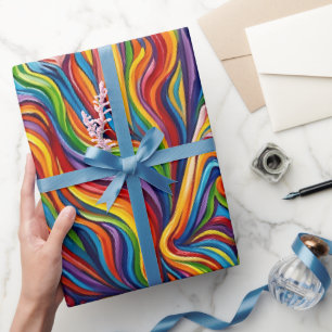 Papel de embrulho derretido de cristal abstrato ar