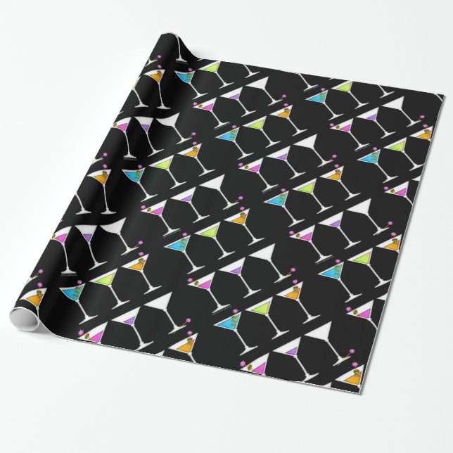 Papel de embrulho desaparecendo Martini (Desenrolado)