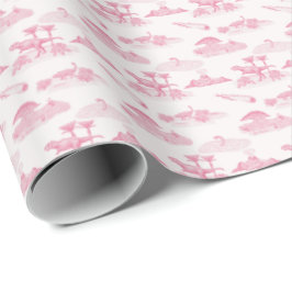Papel de embrulho Dinosaur Toile (Rosa)