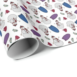 Papel de embrulho Diversão de Inverno