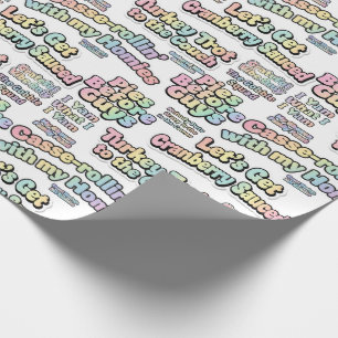 Papel de embrulho divertido para a festa de Natal