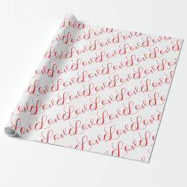 Papel de embrulho do amor