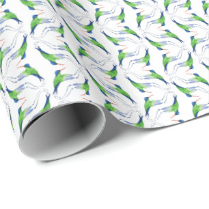 Papel de embrulho do beija-flor Jamaicano Doctor B