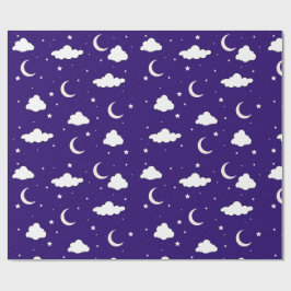 Papel de embrulho do céu noturno
