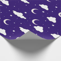 Papel de embrulho do céu noturno