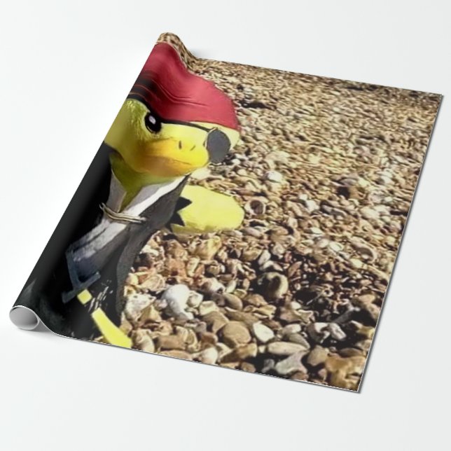 Papel de embrulho do Danny Duck o Pirata (Desenrolado)