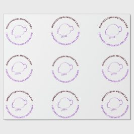 Papel de embrulho do Dia das Mães não custodiais