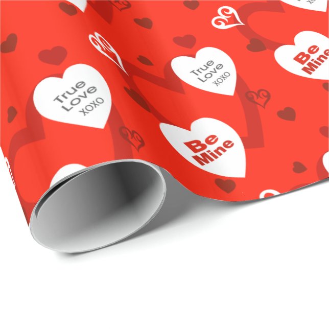 Papel de embrulho do Dia dos Namorados Amor Verdad (Ponta do rolo)