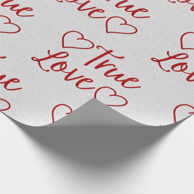 Papel de embrulho do Dia dos Namorados em Glitter  (Ponta)