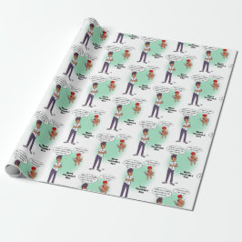 Papel de embrulho do Dia dos Namorados para lóbulo