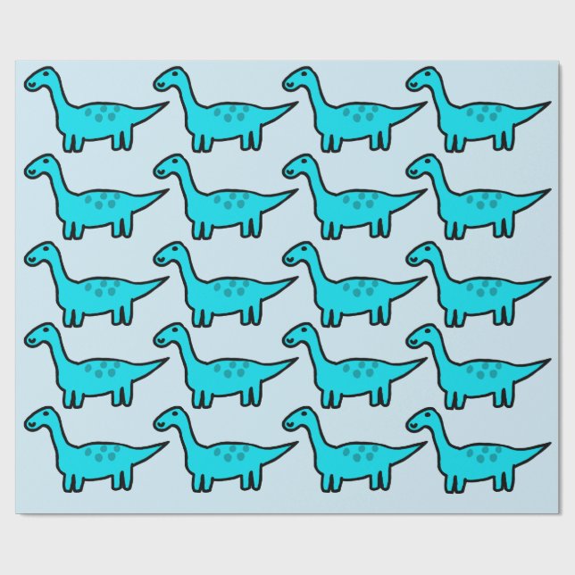 Papel de embrulho do dinossauro Herbert (Aberto)