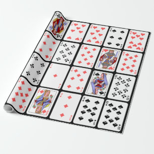Papel de embrulho do Euchre do póquer dos cartõe