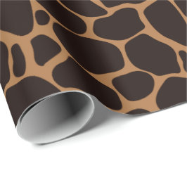 Papel de embrulho do impressão do girafa do tema |