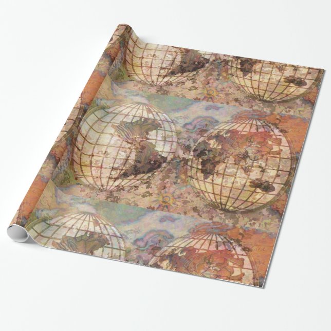 Papel de embrulho do mundo (Desenrolado)