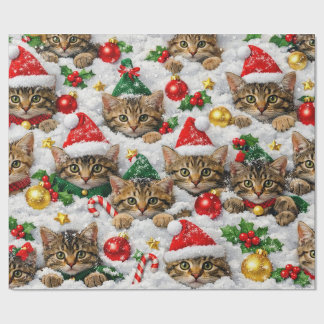 Papel de embrulho do mundo encantado de gatinhos f