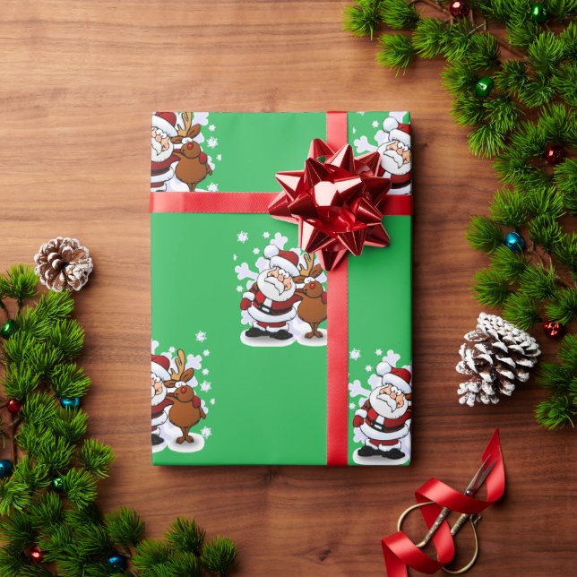 Papel de embrulho do Papai Noel (Presente de Natal)