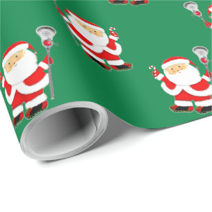 Papel de embrulho do Papai Noel de Lacrosse