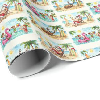 Papel de embrulho do Papai Noel de Verão – Natal T