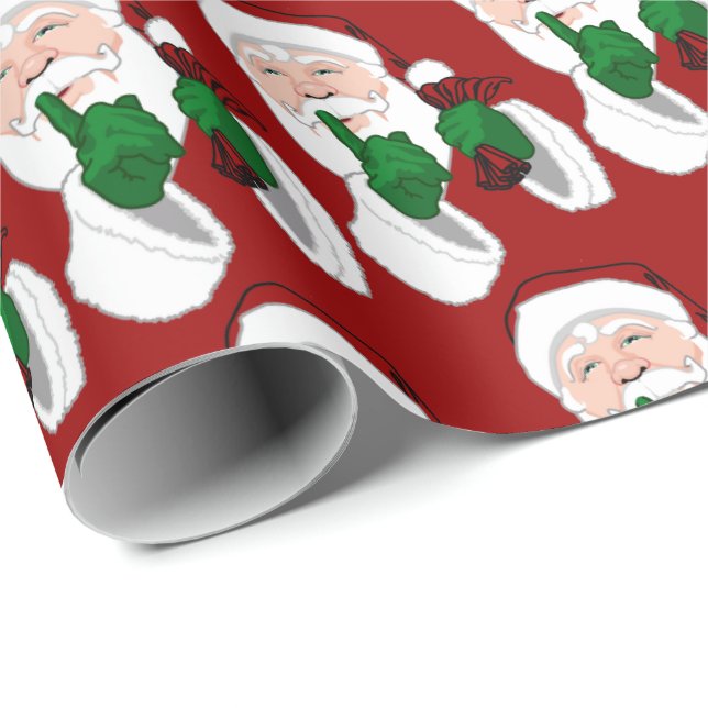 Papel de embrulho do Papai Noel Papel de embrulho  (Ponta do rolo)