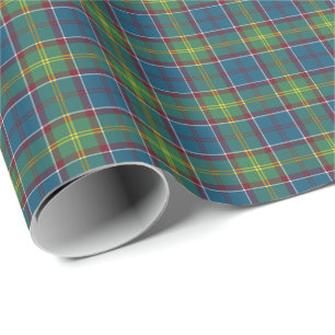 Papel de embrulho do Tartan do distrito de