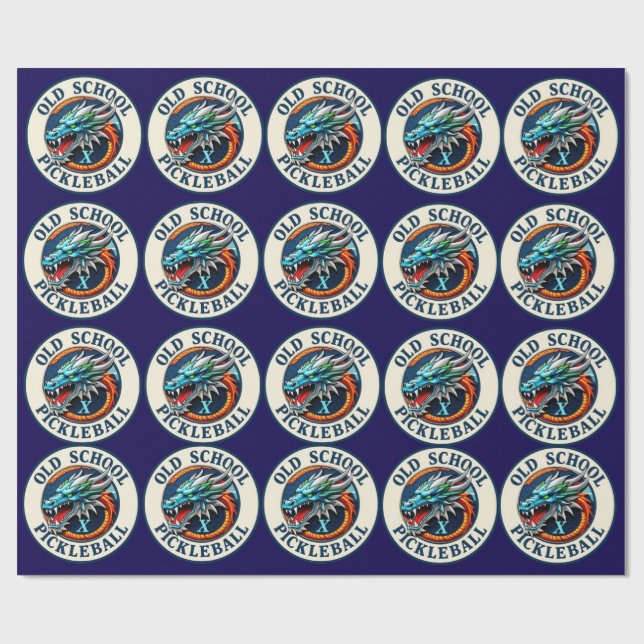 Papel de embrulho do time DragonX Pickleball (Aberto)