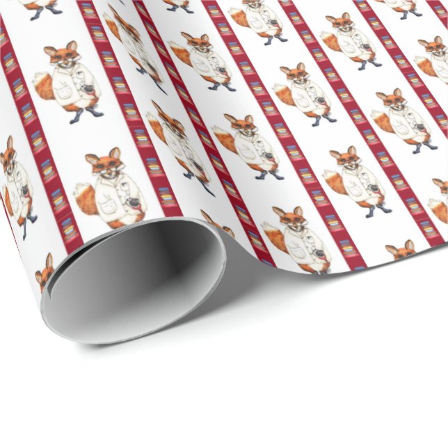 Papel de embrulho Doctor Fox (Ponta do rolo)