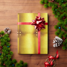 Papel de embrulho dourado