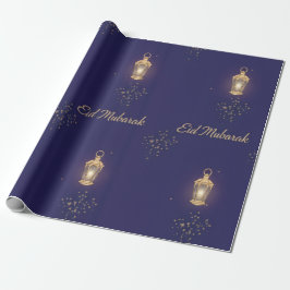 Papel de embrulho Eid Azul