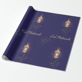 Papel de embrulho Eid Azul