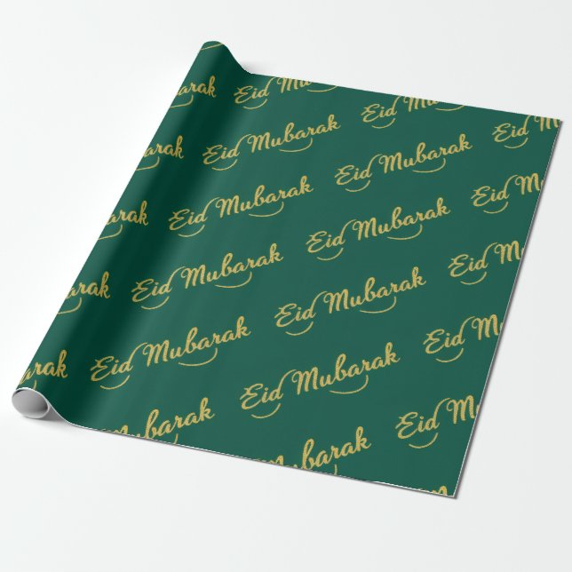 Papel de embrulho Eid Mubarak (Desenrolado)