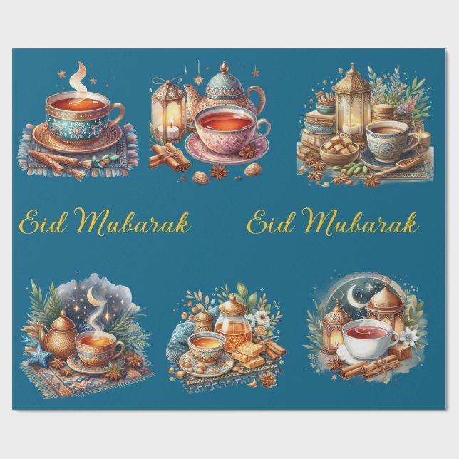Papel de Embrulho - Eid Mubarak Papel de Embrulho (Aberto)