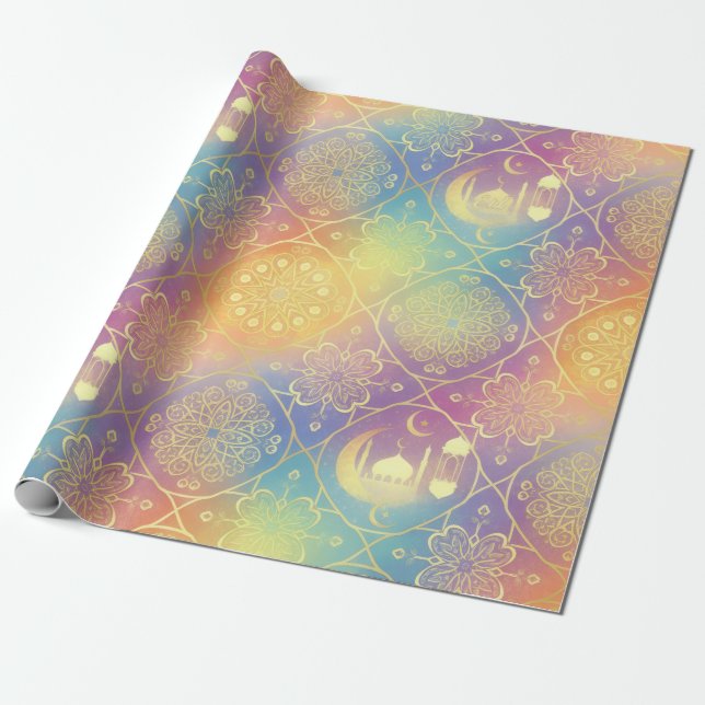 Papel de embrulho Eid/Ramadan (Desenrolado)