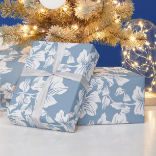 Papel de embrulho elegante com desenho floral em a